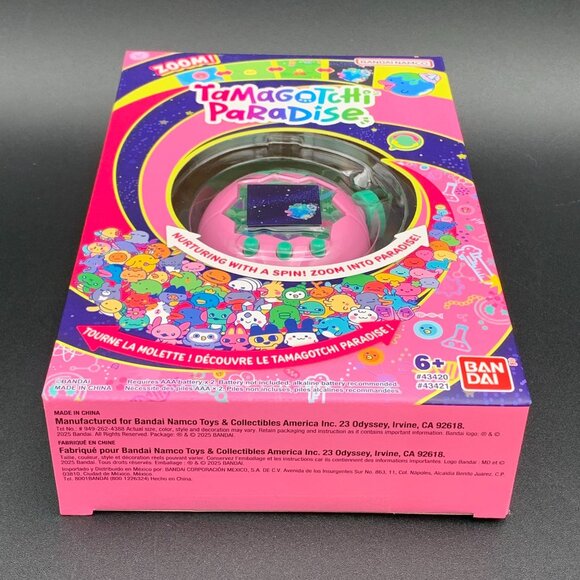 Tamagotchi Paradise Zoom Pink Land Digital Pet Toy Bandai US Version In Hand - Picture 7 of 7